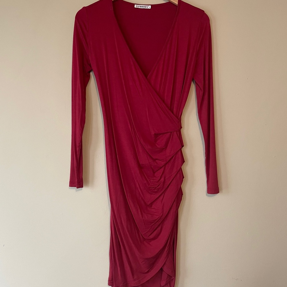 Sexy red midi dress EUC